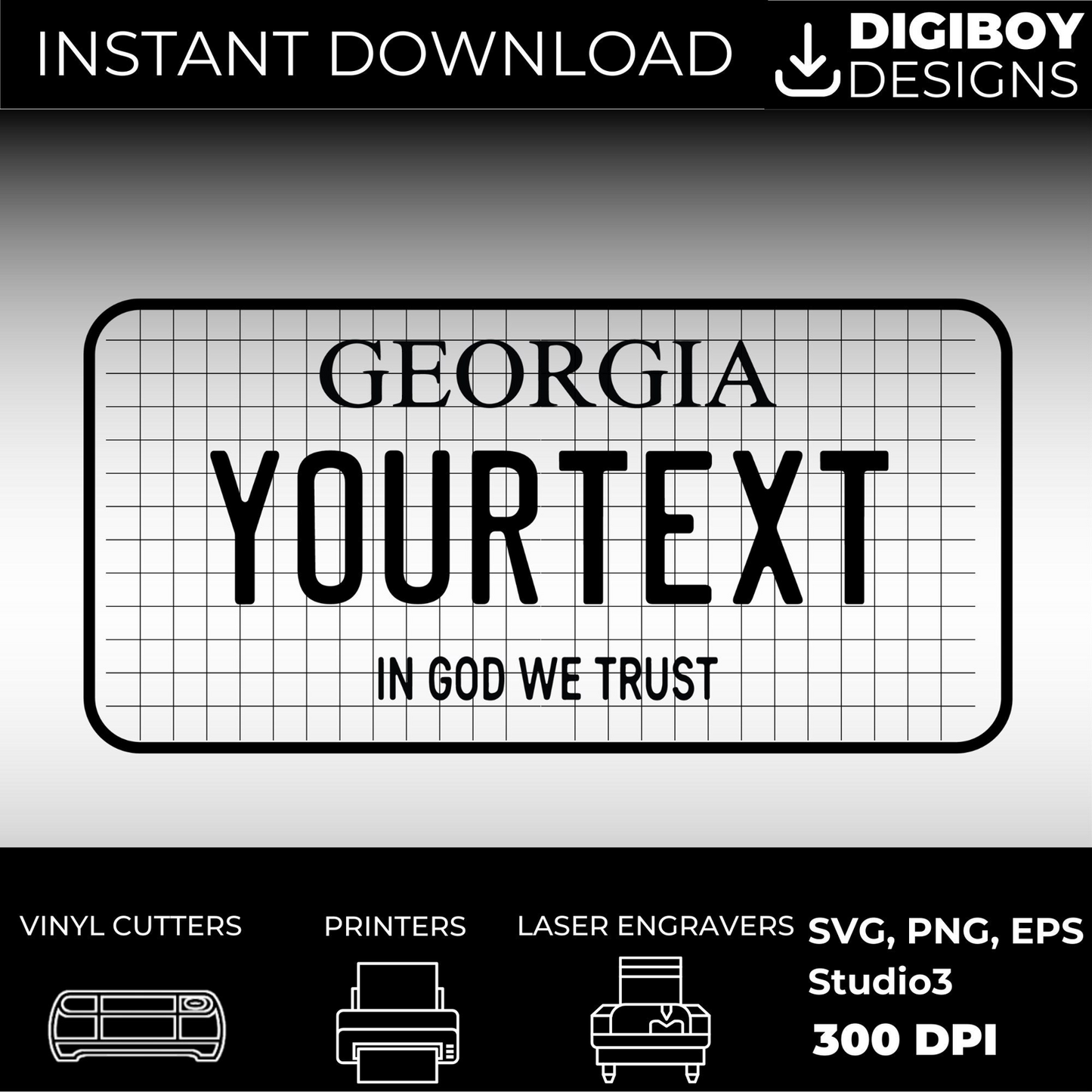 Georgia License Plate File - Harkak Creative