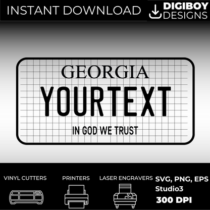 Georgia License Plate File - Harkak Creative