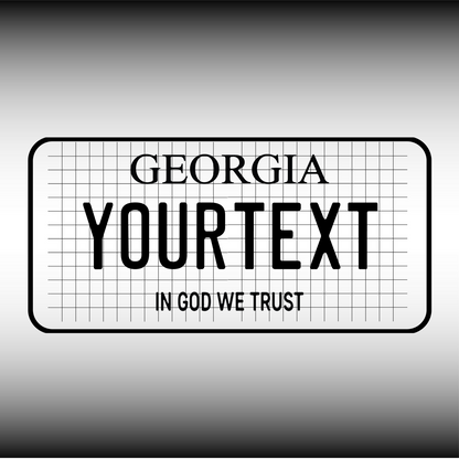 Georgia License Plate File - Harkak Creative