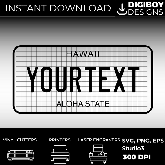 Hawaii License Plate File - Harkak Creative