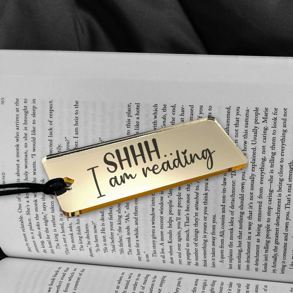 I AM READING Acrylic Bookmark - Harkak Creative