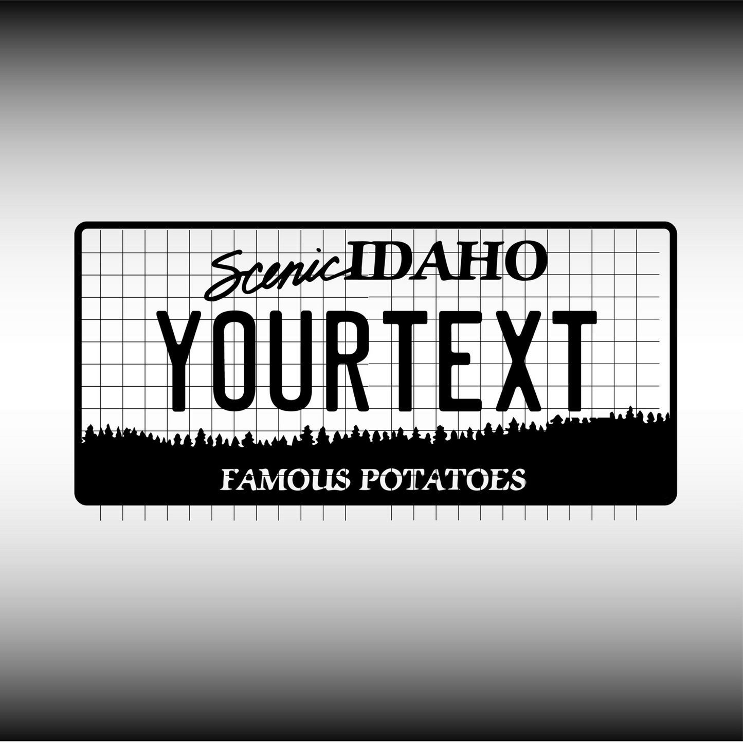 Idaho License Plate File - Harkak Creative