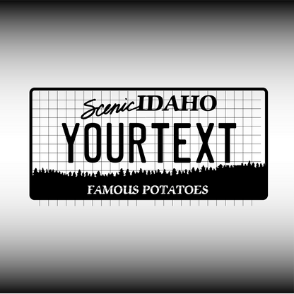 Idaho License Plate File - Harkak Creative