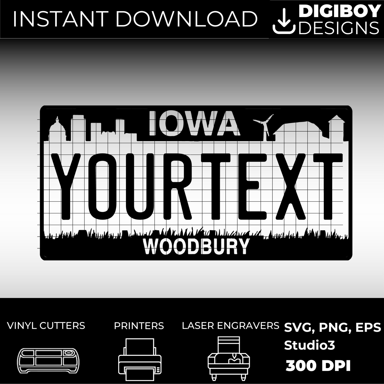 Iowa License Plate File - Harkak Creative