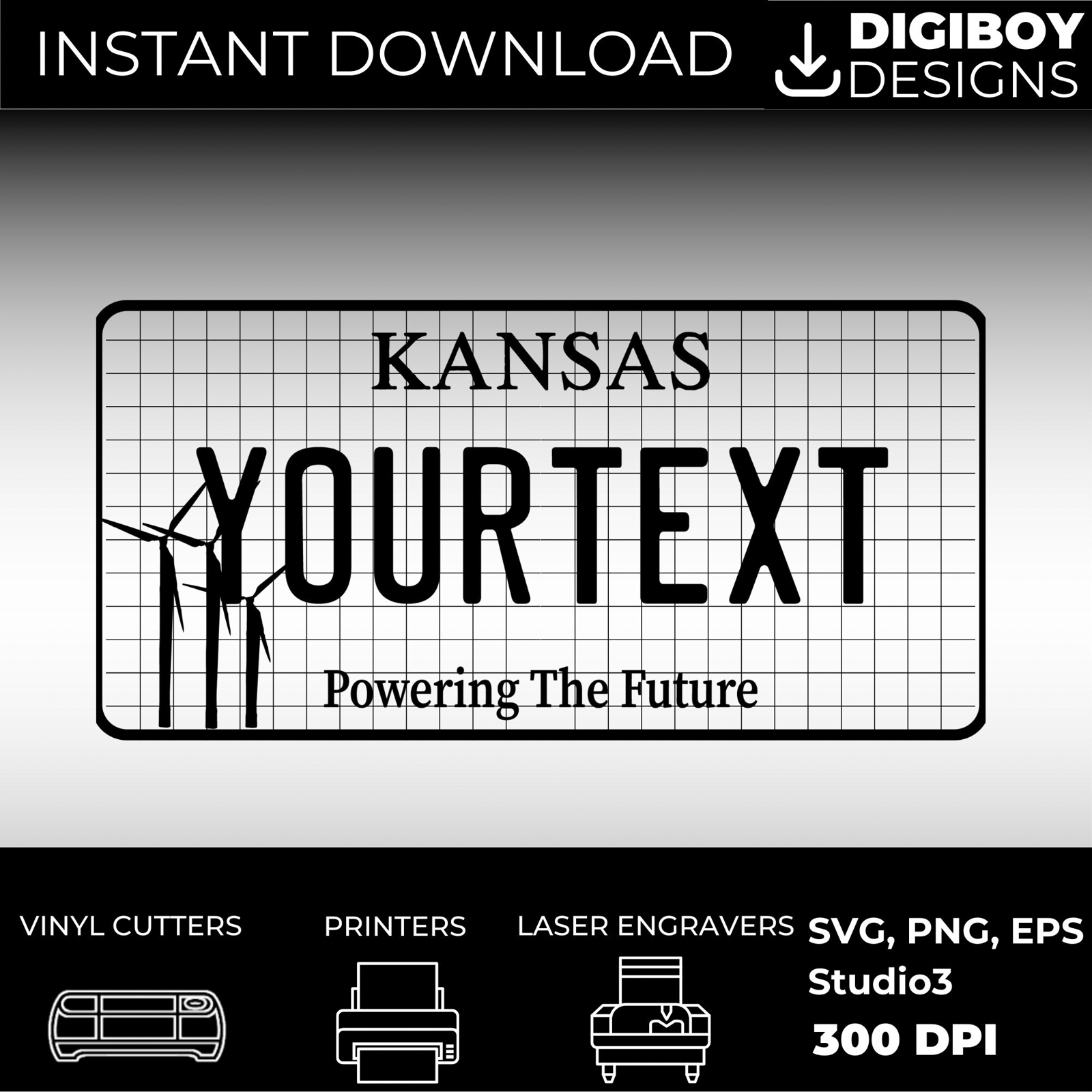 Kansas License Plate File - Harkak Creative