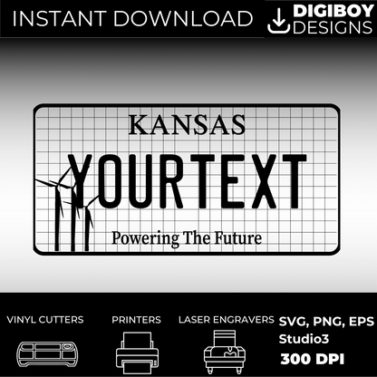 Kansas License Plate File - Harkak Creative