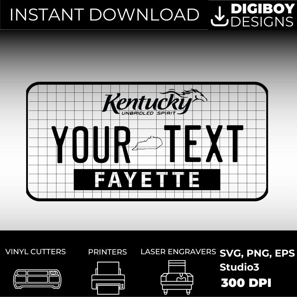 Kentucky License Plate File - Harkak Creative