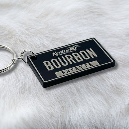 Kentucky License plate keychain souvenir tags - Harkak Creative