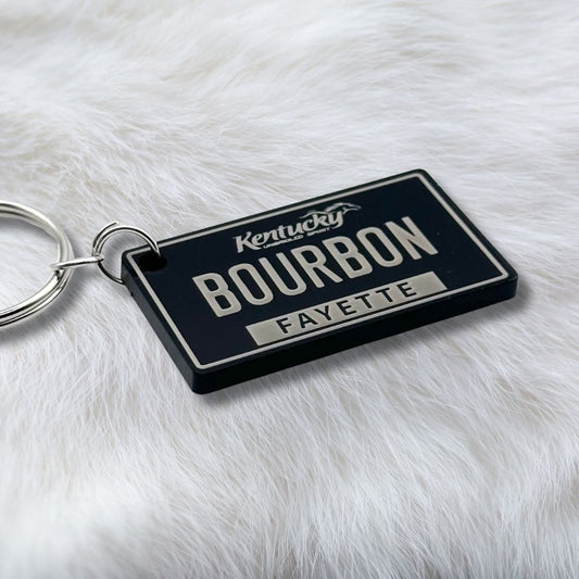 Kentucky License plate keychain souvenir tags - Harkak Creative