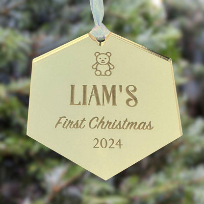 Kids Name Christmas Ornament - Harkak Creative