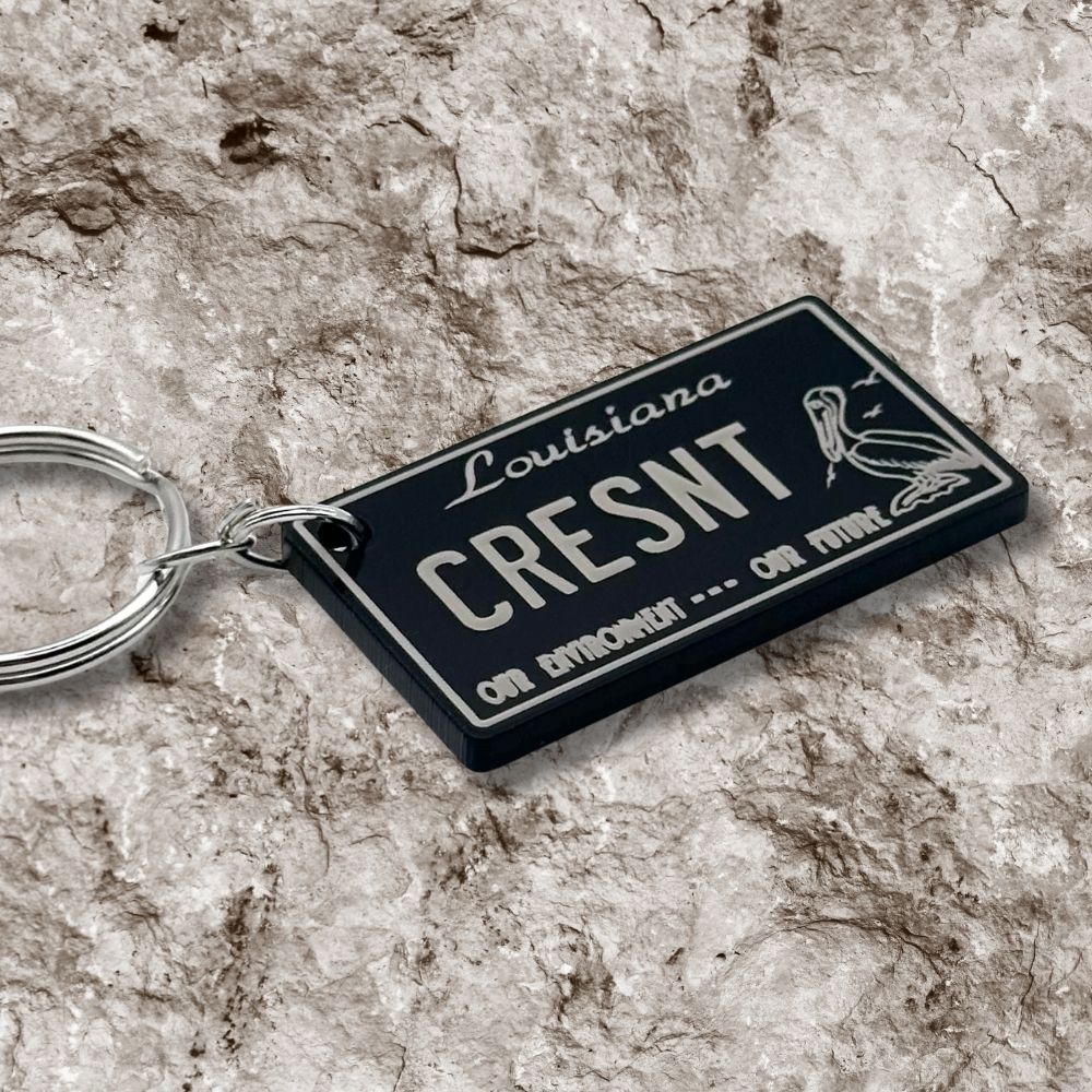 Louisiana License plate keychain souvenir tags - Harkak Creative