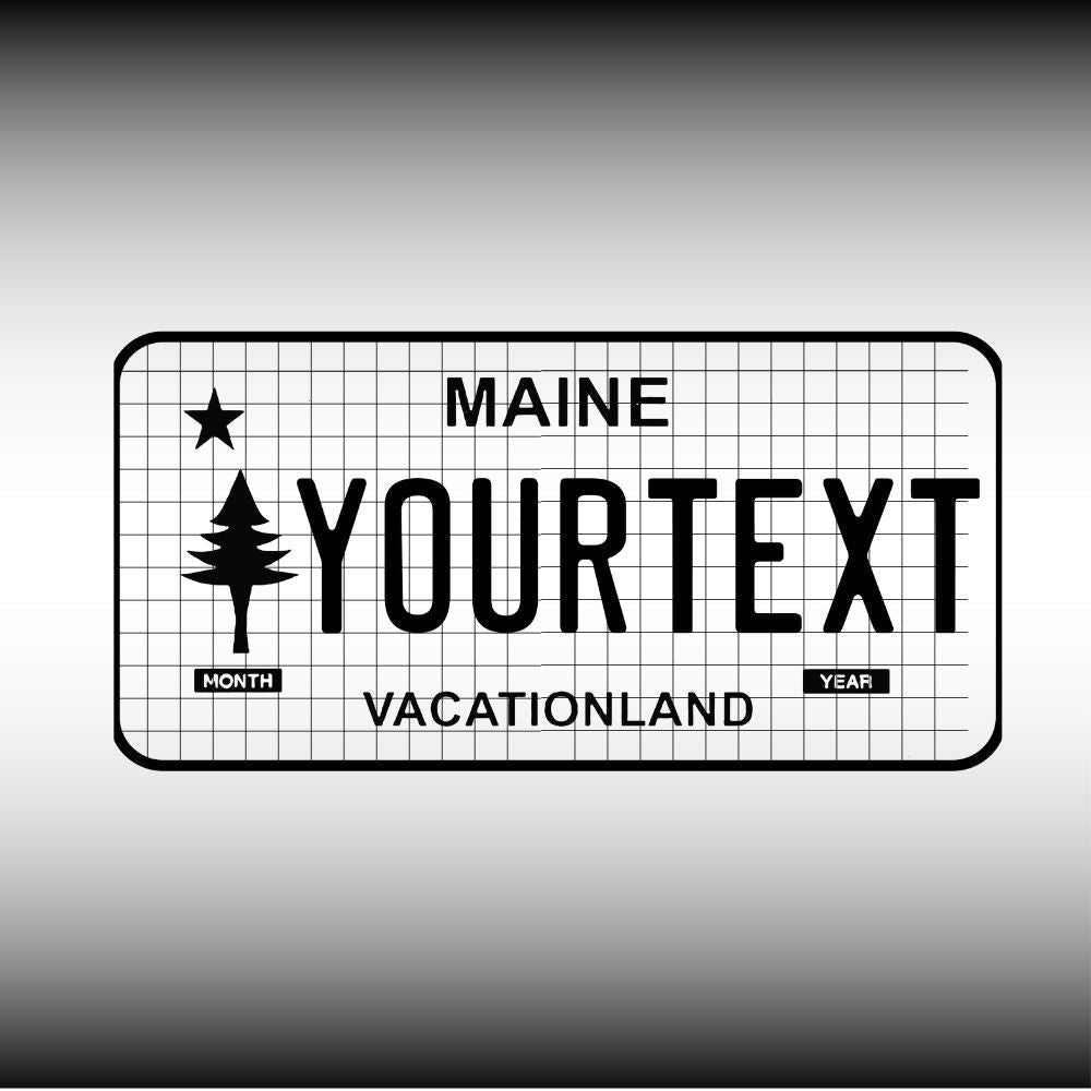 Maine License Plate File - Harkak Creative