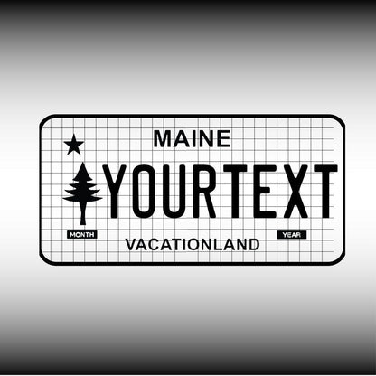 Maine License Plate File - Harkak Creative