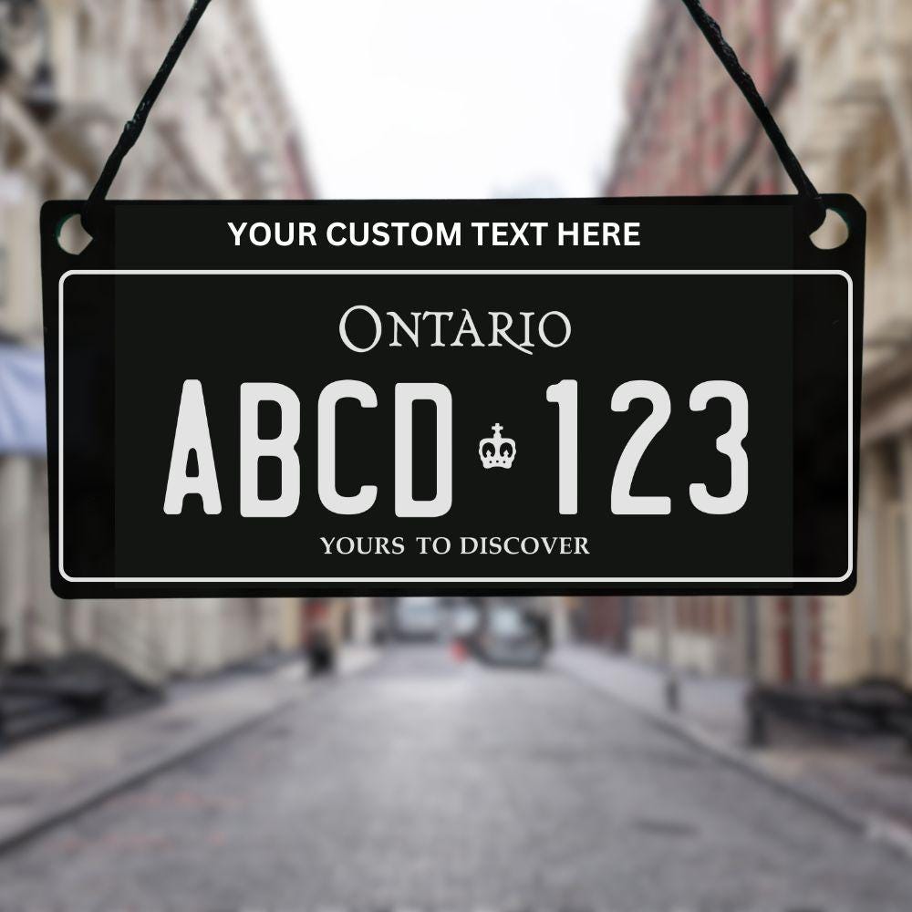 Manitoba Canada License Plate Car Hanger Car Accessory - Harkak Creative