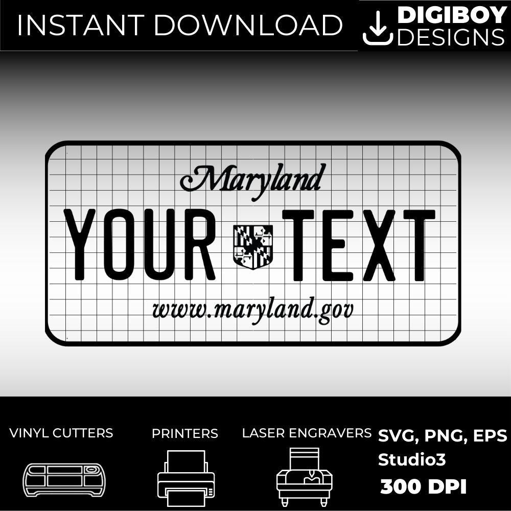 Maryland License Plate File - Harkak Creative