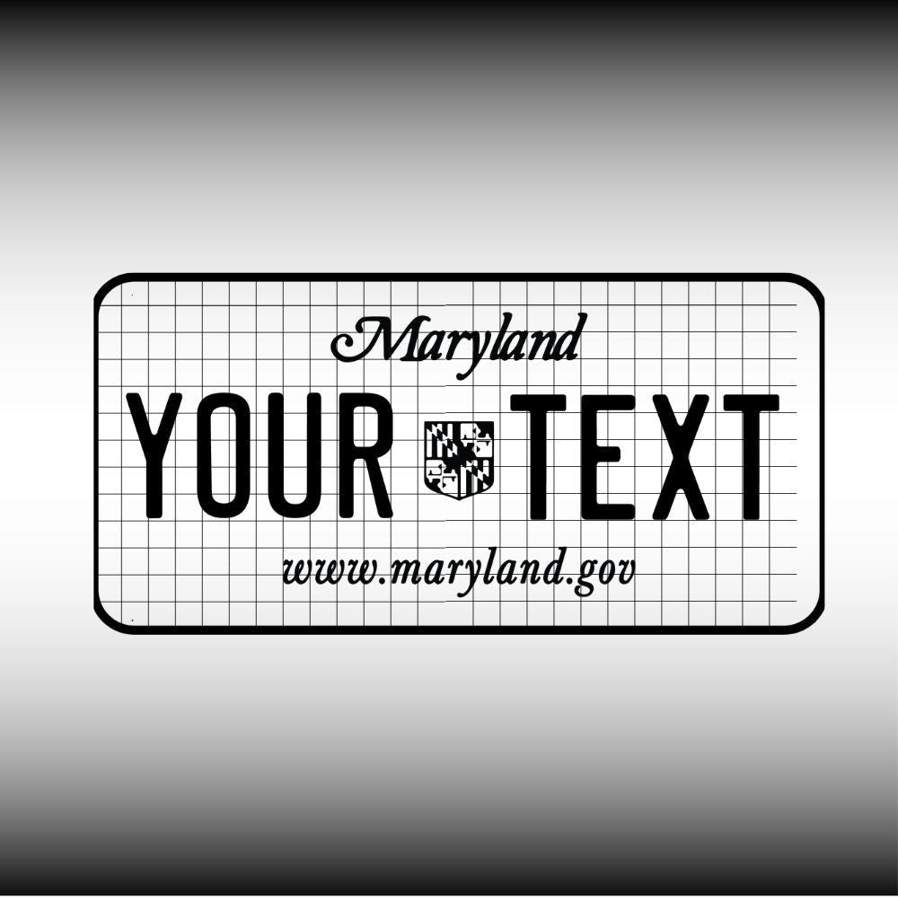 Maryland License Plate File - Harkak Creative