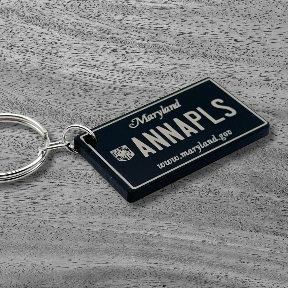 Maryland License plate keychain souvenir tags - Harkak Creative