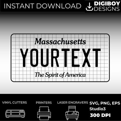 Massachusetts License Plate File - Harkak Creative