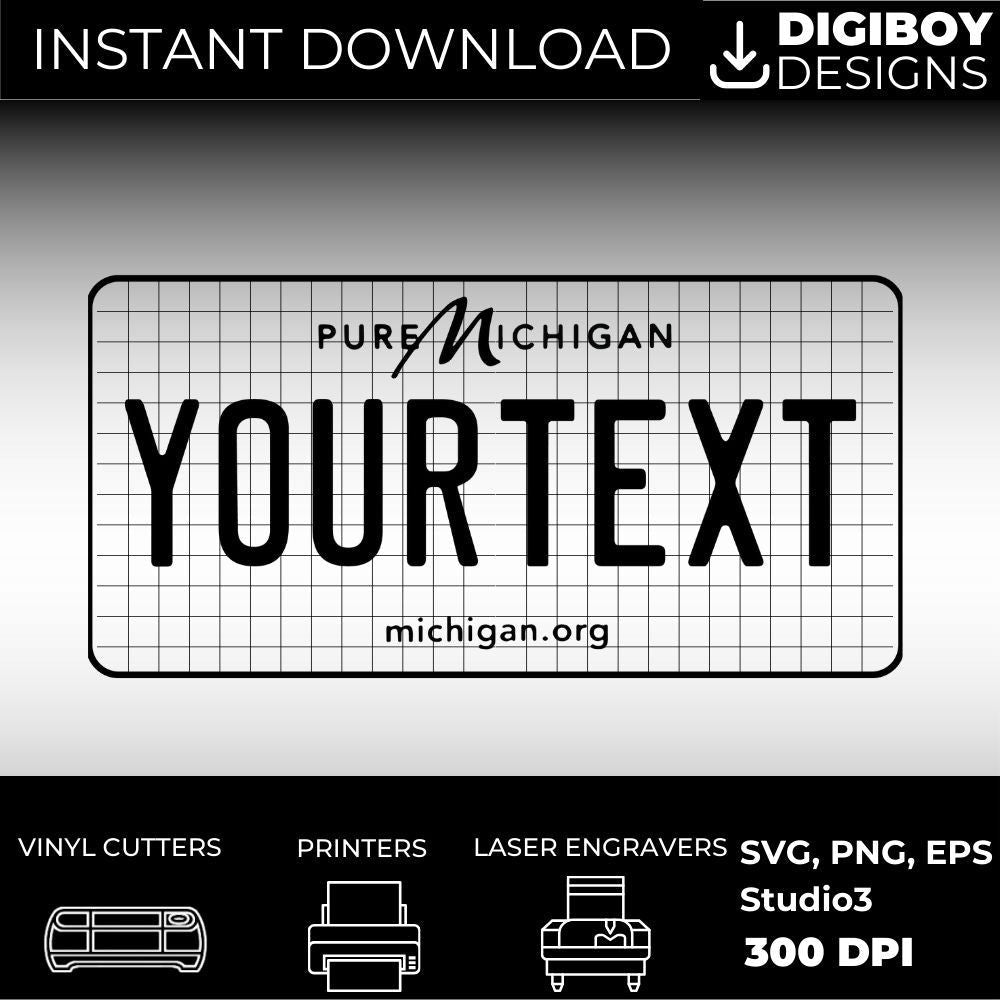 Michigan License Plate File - Harkak Creative