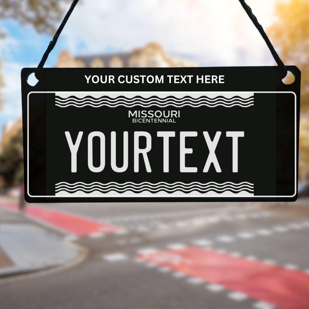 Michigan State USA License Plate Car Hanging Accessory - Harkak Creative