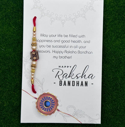 Mini Pearl Rakhi - Harkak Creative