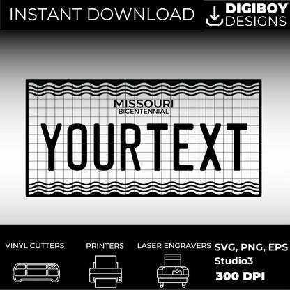 Missouri License Plate File - Harkak Creative