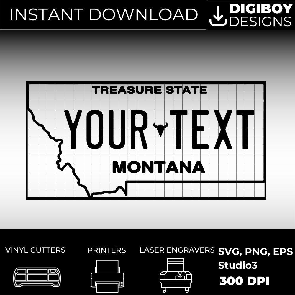 Montana License Plate File - Harkak Creative