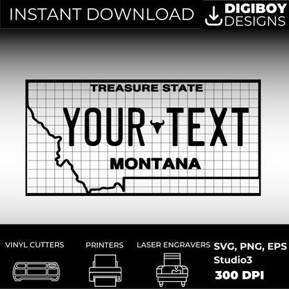 Montana License Plate File - Harkak Creative