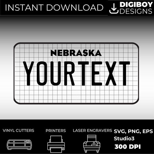 Nebraska License Plate File - Harkak Creative