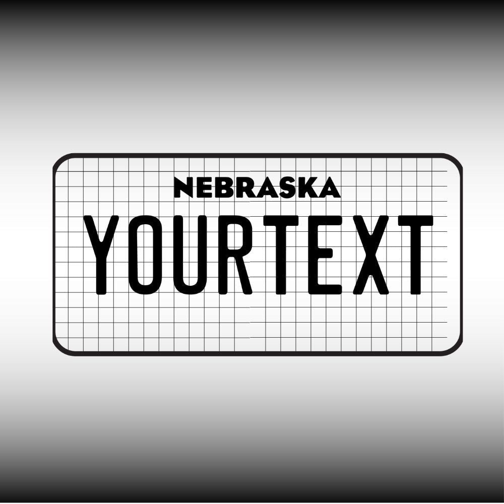 Nebraska License Plate File - Harkak Creative