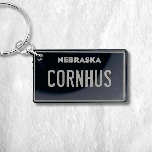 Nebraska License plate keychain souvenir tags - Harkak Creative