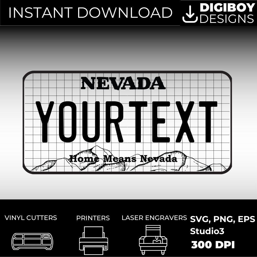 Nevada License Plate File - Harkak Creative