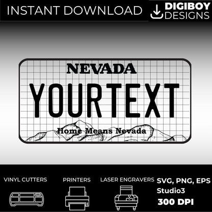 Nevada License Plate File - Harkak Creative