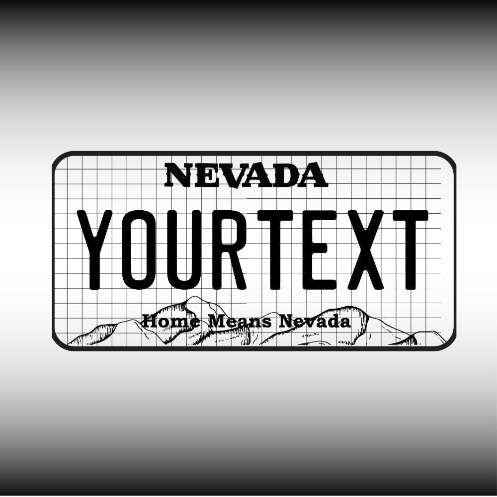 Nevada License Plate File - Harkak Creative