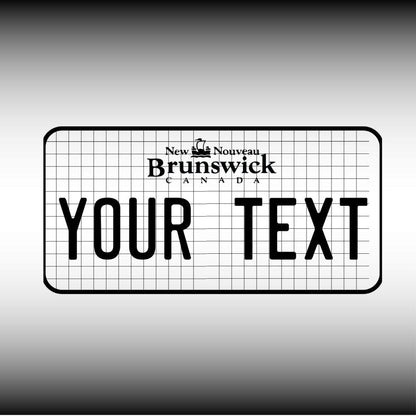 New Brunswick License Plate File - Harkak Creative