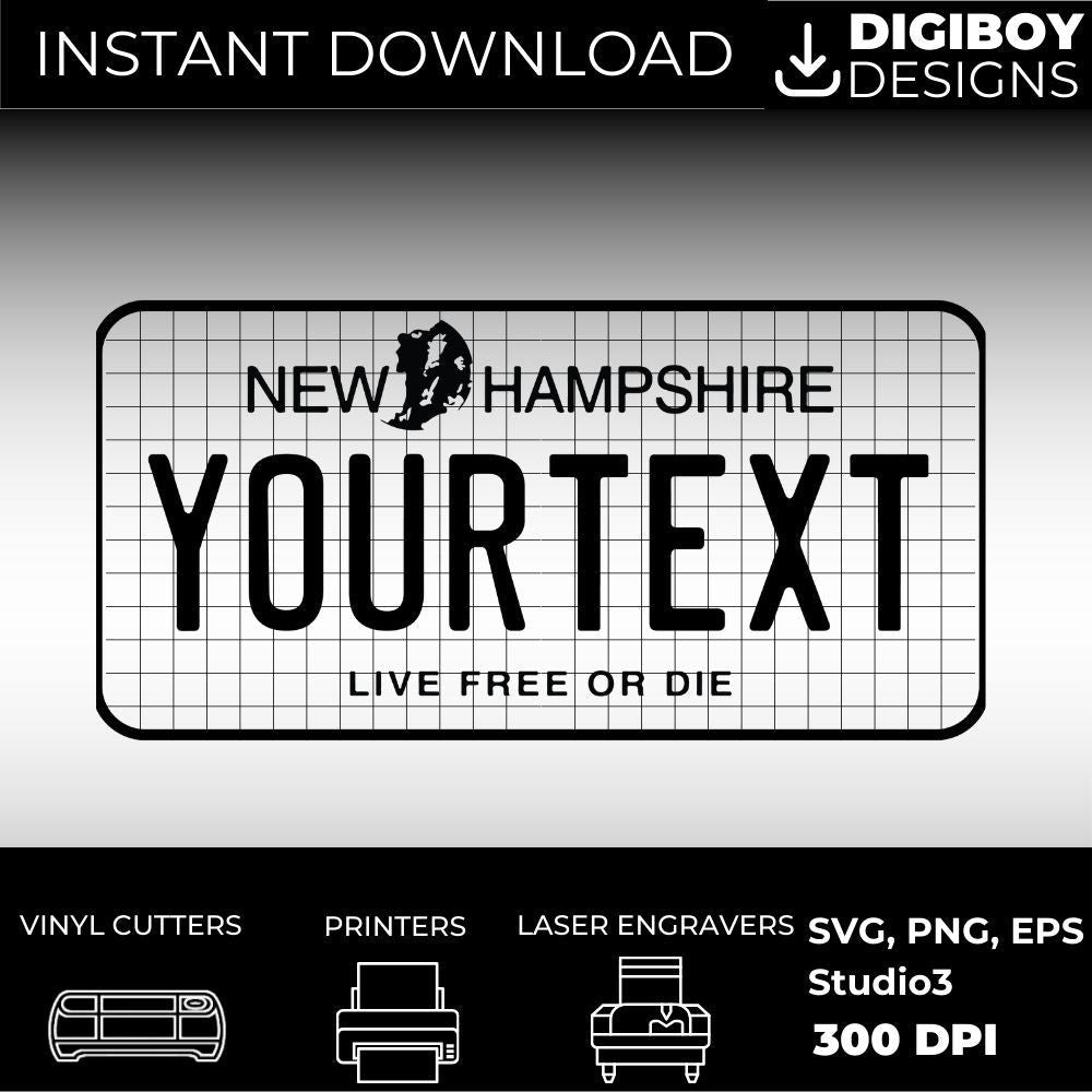 New Hampshire License Plate File - Harkak Creative