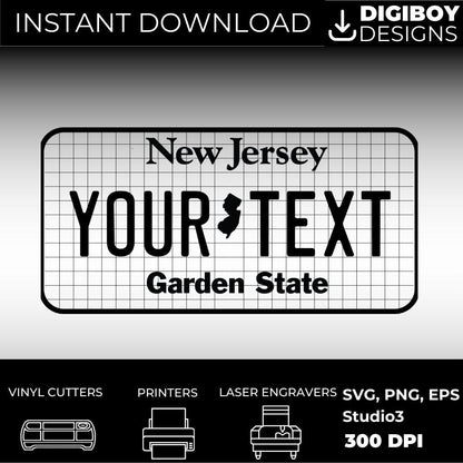 New Jersey License Plate File - Harkak Creative