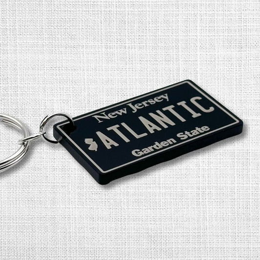 New Jersey License plate keychain souvenir tags - Harkak Creative