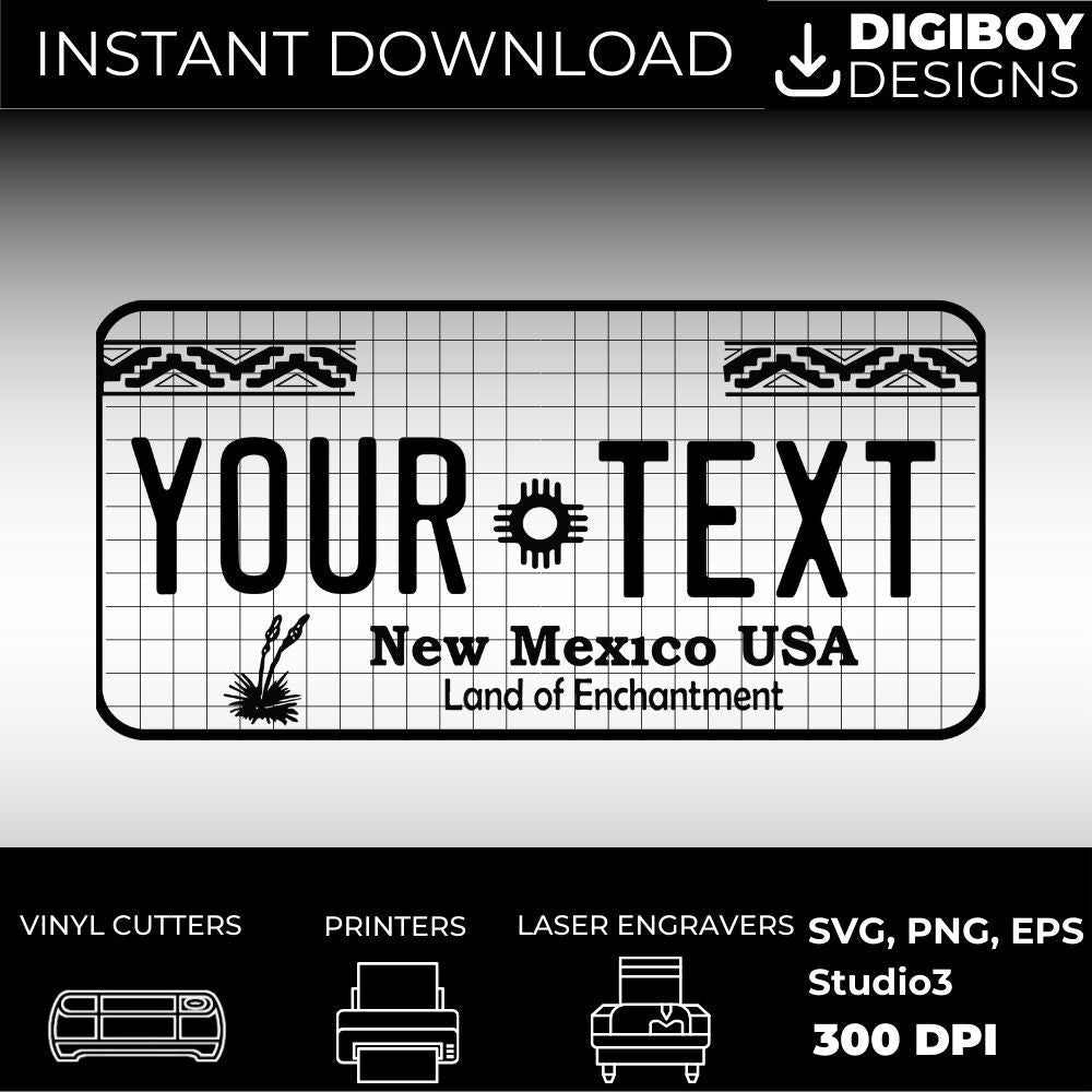 New Mexico License Plate File - Harkak Creative