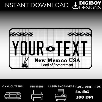 New Mexico License Plate File - Harkak Creative