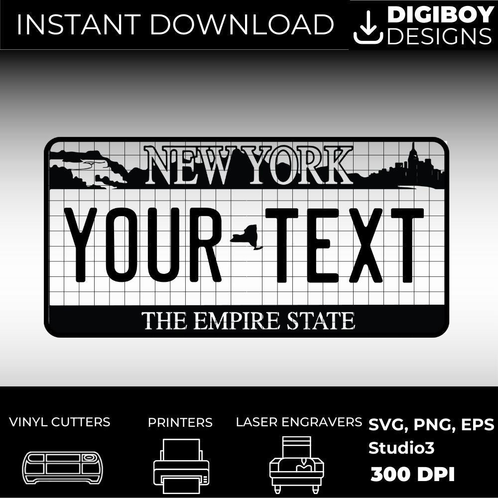 New York License Plate File - Harkak Creative