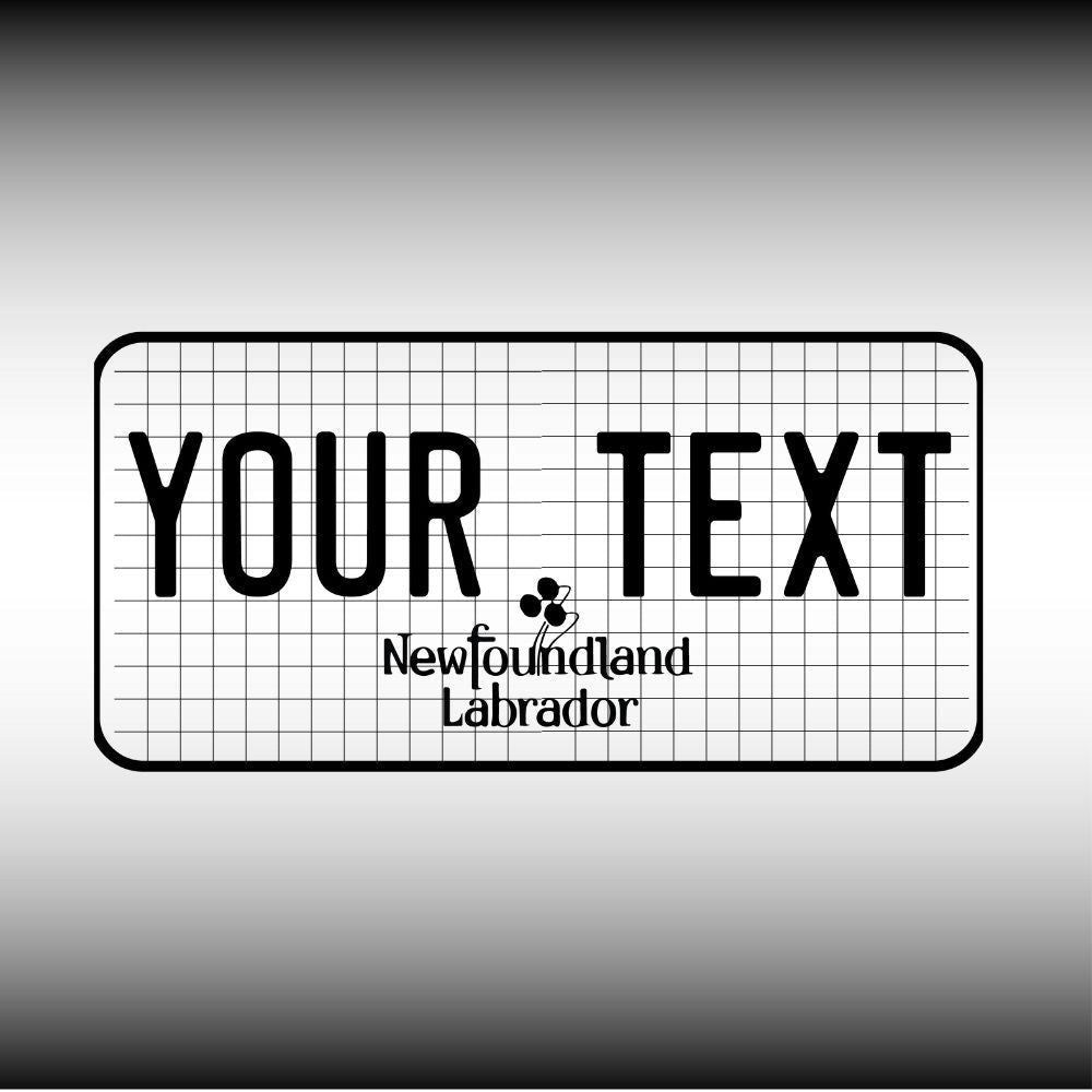 Newfoundland and Labrador License Plate File - Harkak Creative