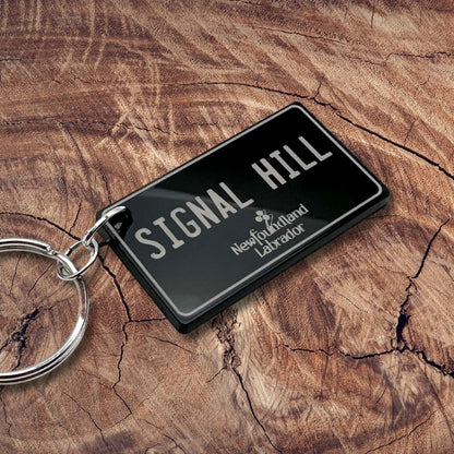 Newfoundland and Labrador License plate keychain souvenir tags - Harkak Creative