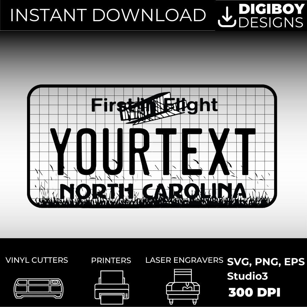 North Carolina License Plate File - Harkak Creative