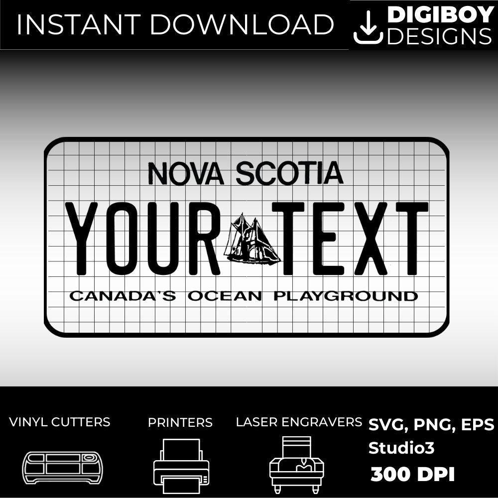 Nova Scotia License Plate File - Harkak Creative