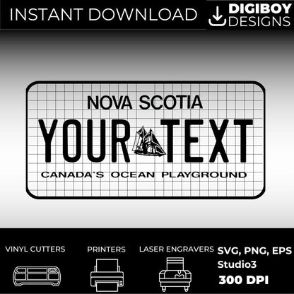 Nova Scotia License Plate File - Harkak Creative