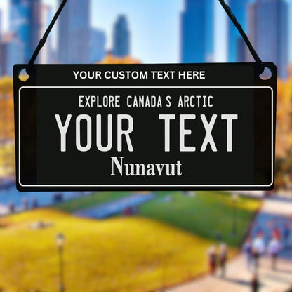 Nunavut Canada License Plate Car Hanger Car Accessory - Harkak Creative