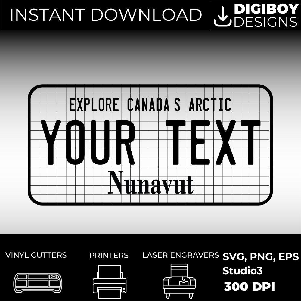 Nunavut License Plate File - Harkak Creative