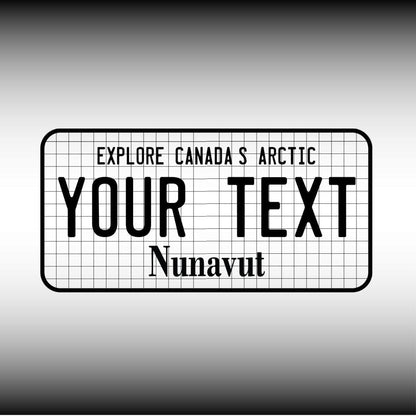 Nunavut License Plate File - Harkak Creative