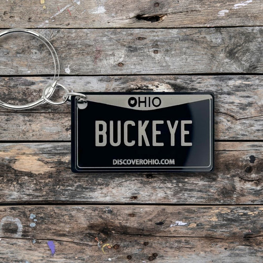 Ohio License plate keychain souvenir tags - Harkak Creative
